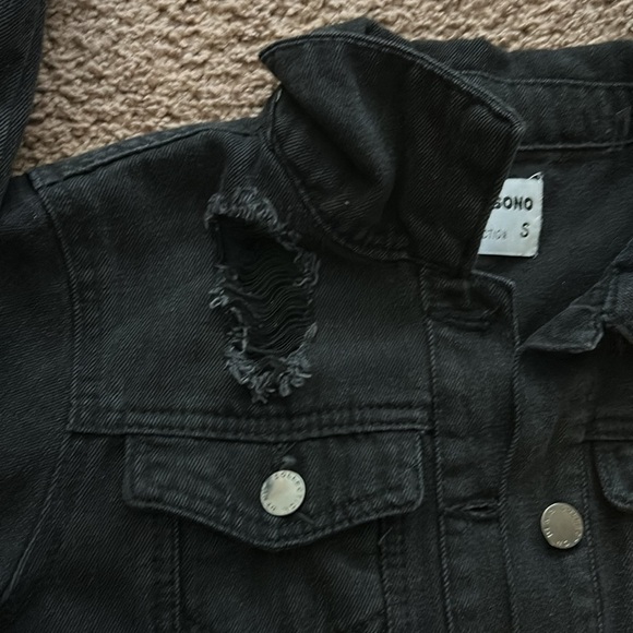 Black Denim Jacket - Picture 6 of 11
